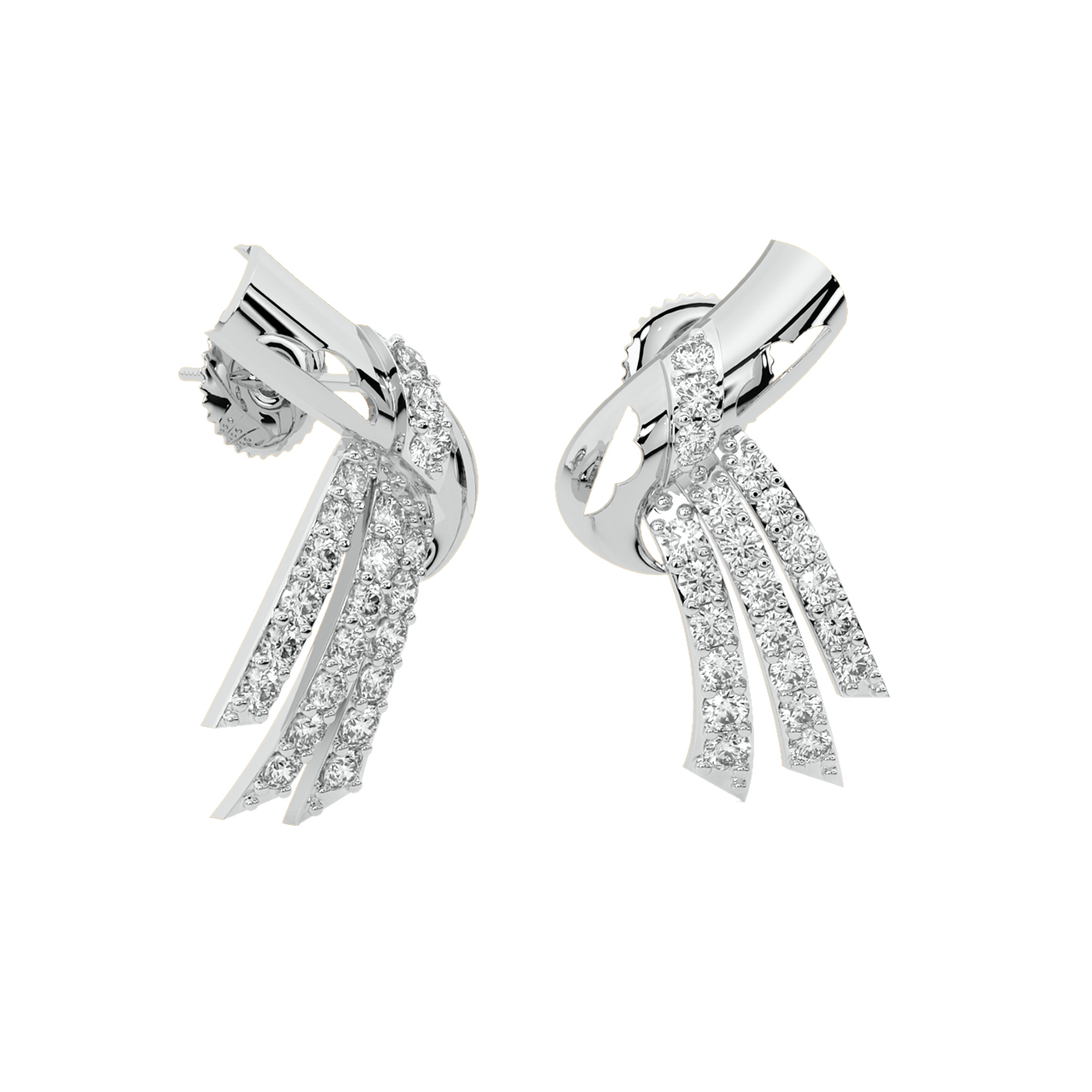 Ruben Round Diamond Stud Earrings